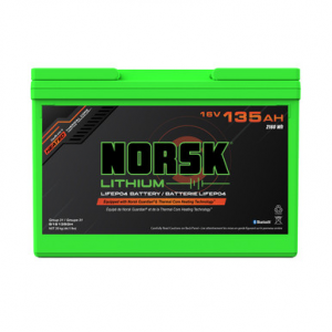 Image of Norsk 16V 135AH Heated LiFePO4 Lithium Deep Cycle Battery