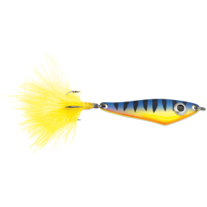 Image of VMC Hatchet Spoon | Glow Hot Perch; 1/32 oz.