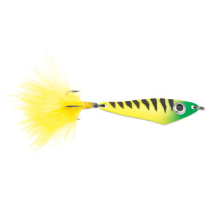 Image of VMC Hatchet Spoon | Glow Slimy Lime; 1/32 oz.