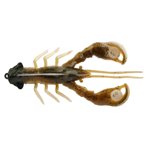 Image of Berkley PowerBait Clatter Craw | Green Pumpkin Creme; 3 1/2 in.