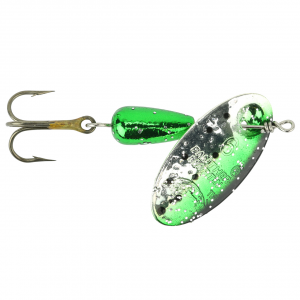 Image of Panther Martin Regular Series Spinner | Green-Silver-Speckled; 1/8 oz.