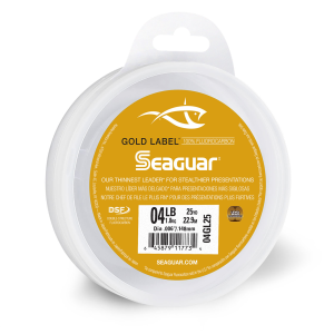 Image of Seaguar Gold Label 100% Fluorocarbon Leader Material | 4 lb.; 25 yds.; Clear