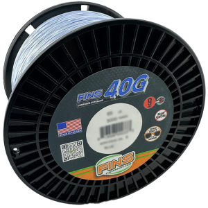 Image of FINS 40G Composite Superline Braid | 65 lb.; 500 yds.; Blue