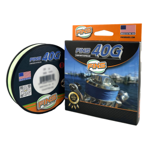 Image of FINS 40G Composite Superline Braid | 25 lb.; 300 yds.; Chartreuse