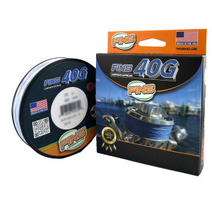 Image of FINS 40G Composite Superline Braid | 65 lb.; 300 yds.; Blue