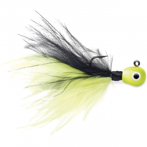 Image of VMC Tungsten Roach Jig | Glow Chartreuse; 1/32 oz.