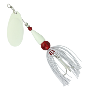 Image of Arctic Spinners Inline Spinner | White - Glow; 1/4 oz.