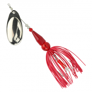 Image of Arctic Spinners Inline Spinner | Red - Nickel; 1/4 oz.