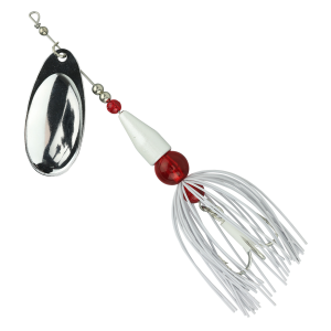 Image of Arctic Spinners Inline Spinner | White - Nickel; 1/4 oz.