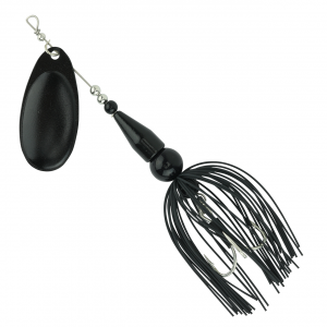 Image of Arctic Spinners Inline Spinner | Black - Black; 1/4 oz.