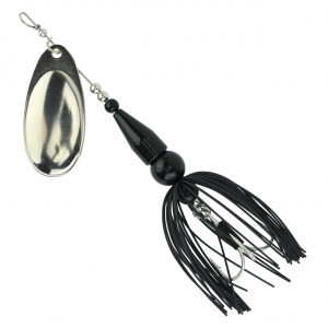 Image of Arctic Spinners Inline Spinner | Black - Nickel; 1/4 oz.