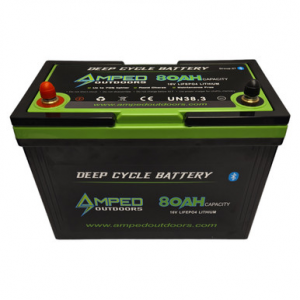 Image of Amped 16V 80Ah Outdoors Lithium Battery with Charger