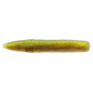 Image of LIVETARGET ICT Stick Worm | Chartreuse / Brown; 3 in.