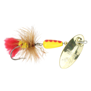 Image of Panther Martin Teardrop Single Hook Fly Spinners | Gold-Brown; 1/16 oz.