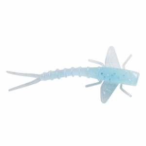 Image of Bobby Garland Itty Bit Mayfly Soft Bait | Mo Glo Worm; 1 1/4 in.