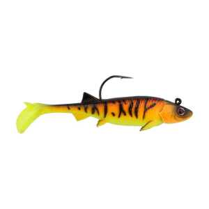 Image of Berkley PowerBait Minnotator Swimbait | Orange Tiger; 3 1/2 in.