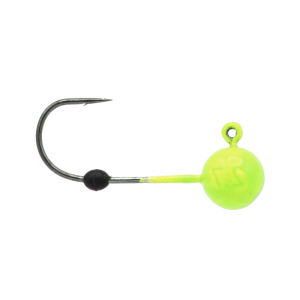 Image of Eurotackle Micro Finesse Tungsten Jig Head - Size 4 Hook | Chartreuse; 1/16 oz.
