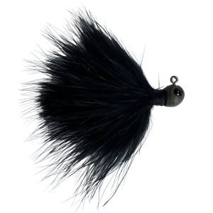 Image of Beast Coast Hand-Tied Tungsten Compound Superfly Hair Jig | Black; 3/16 oz.