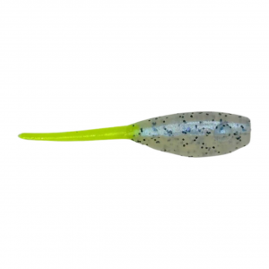 Image of ATX Baby Shad | ATX Milk/Chartreuse Tail; 2 in.