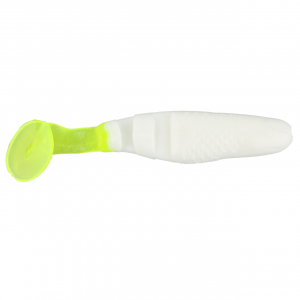 Image of Charlie Brewer's Slider Double Action Minnows | White-Chartreuse; 2 1/8 in.