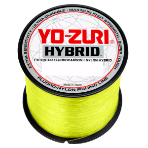 Image of Yo-Zuri Hybrid Fluorocarbon / Nylon Line | 15 lb.; High-Vis Yellow; 600 yds.; 1/4 lb. Spool