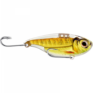 Image of LIVETARGET Sonic Shad Blade Bait | Gold-Pumpkin; 2 in.