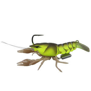 Image of LIVETARGET Live Craw Soft Bait | Chartreuse Black; 2 1/2 in.