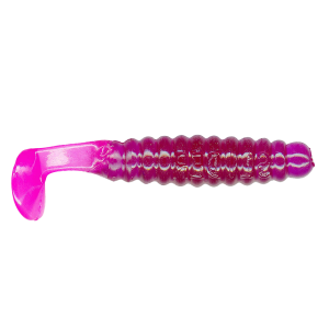 Image of Charlie Brewer's Crappie/Panfish Slider Grubs | Purple-Pink; 1 1/2 in.