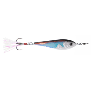 Image of Nichols Lures DUH Jigging Spoon | UV Black Shad; 3/4 oz.