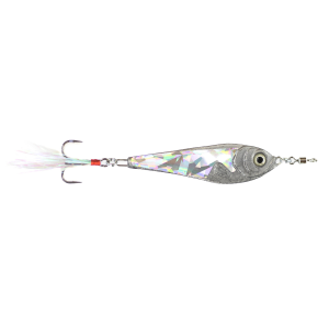 Image of Nichols Lures DUH Jigging Spoon | Shattered Glass Silver; 1 1/4 oz.