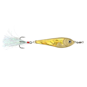 Image of Nichols Lures DUH Jigging Spoon | Shattered Glass Gold; 3/4 oz.