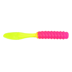 Image of Ol' Blue Tackle Slapper Soft Bait | Pink/Chartreuse; 2 1/2 in.