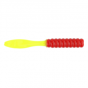 Image of Ol' Blue Tackle Slapper Soft Bait | Red/Chartreuse; 2 1/2 in.