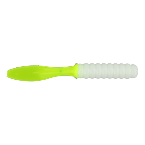Image of Ol' Blue Tackle Slapper Soft Bait | White/Chartreuse; 2 1/2 in.