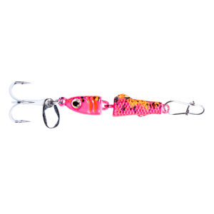 Image of Clam CPT Jointed Pinhead Pro PT Jigging Mino | Glow Pink Koi; 1/8 oz.