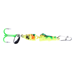 Image of Clam CPT Jointed Pinhead Pro PT Jigging Mino | Glow Chart Koi; 1/8 oz.