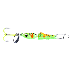 Image of Clam CPT Jointed Pinhead Pro PT Jigging Mino | Glow Green Koi; 1/4 oz.