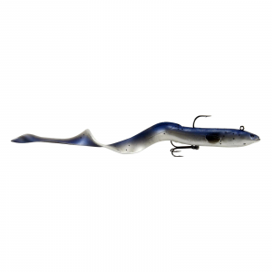 Image of Savage Gear Prerigged 3D Real Eel | Blue Black Pearl; 12 in.