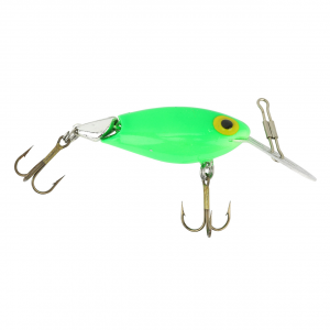 Image of Dave's Ka-Boom Mean Streak Lures | Lime Green & Chrome Tail; 3 1/2 in.