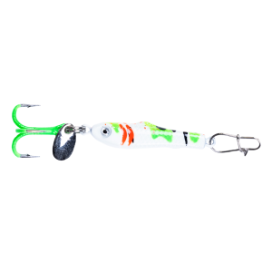 Image of Clam CPT Pinhead Pro PT Jigging Mino | Glow White/Chart Koi; 1/16 oz.