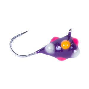 Image of Clam CPT Confetti Drop Jig | Purple Multi-Color Glow Dot; 1/16 oz.