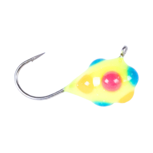 Image of Clam CPT Confetti Drop Jig | Chart Multi-Color Glow Dot; 1/16 oz.