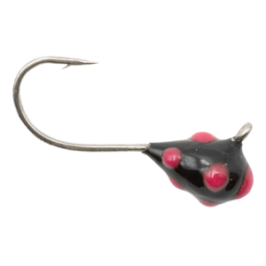 Image of Clam CPT Confetti Drop XL Jig | Black/Pink Glow Dot; 1/32 oz.
