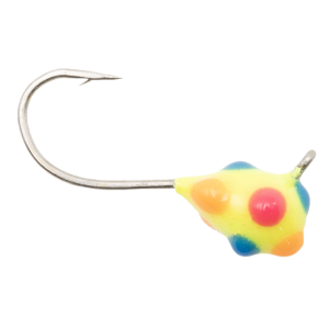Image of Clam CPT Confetti Drop XL Jig | Chart Multi-Color Glow Dot; 1/32 oz.