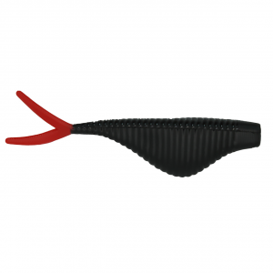 Image of Ol' Blue Tackle Small Fry Soft Bait | Black/Red; 2 1/4 in.