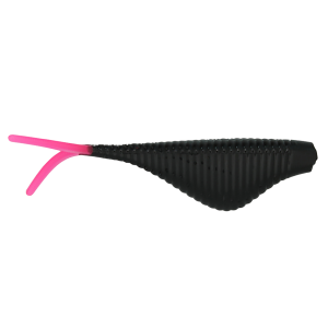 Image of Ol' Blue Tackle Small Fry Soft Bait | Black/Pink; 3 in.