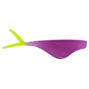 Image of Ol' Blue Tackle Small Fry Soft Bait | Grape/Chartreuse; 3 in.
