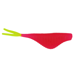Image of Ol' Blue Tackle Small Fry Soft Bait | Pink/Chartreuse; 3 in.