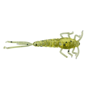 Image of Ol' Blue Tackle Ozark Mayfly Soft Bait | Dark Watermelon; 2 in.