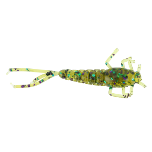 Image of Ol' Blue Tackle Ozark Mayfly Soft Bait | Watermelon Candy; 2 in.